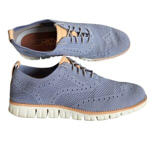 Cole Haan Men's ZERØGRAND Stitchlite Wingtip Oxfords Light Blue